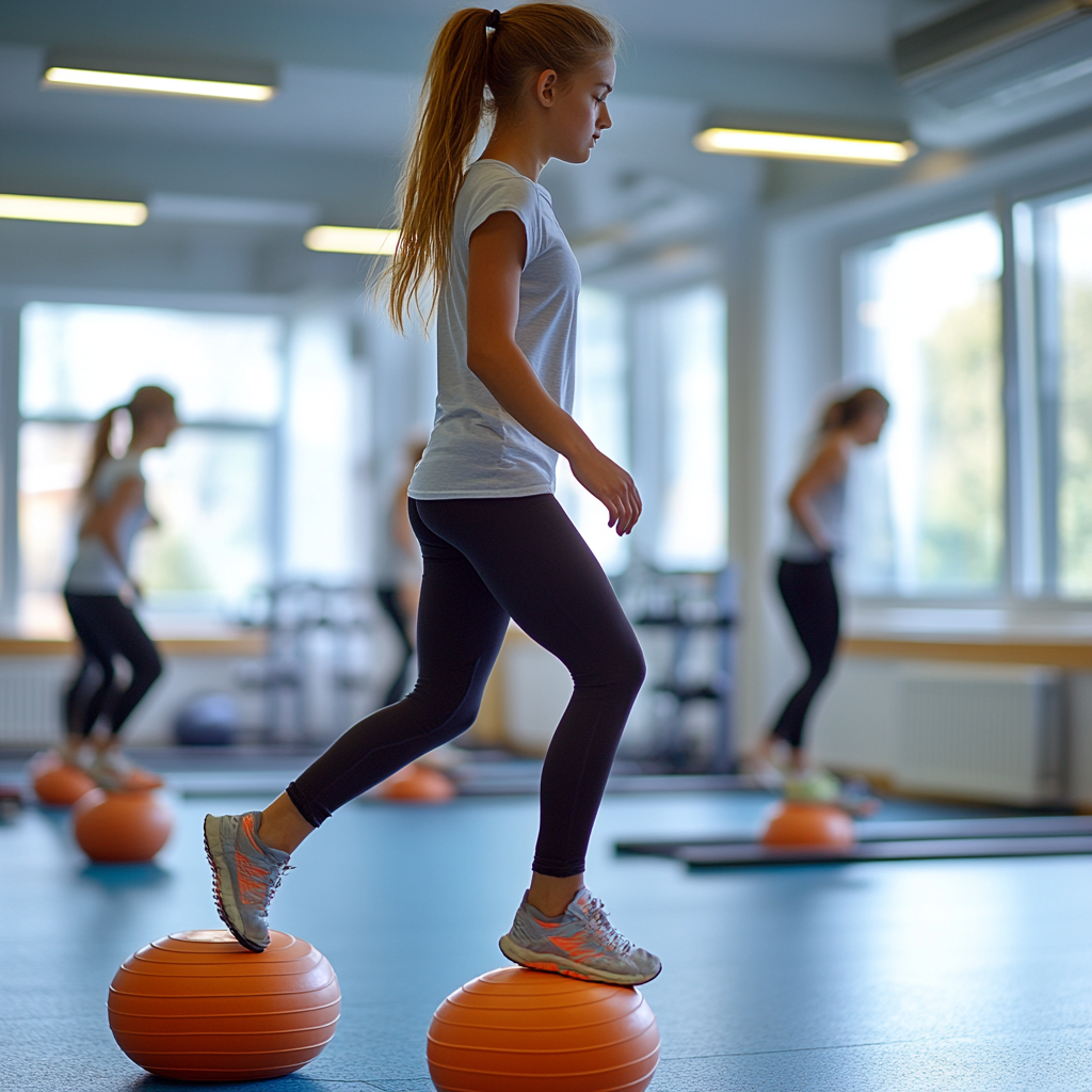 Person som utför uthållighetsträning